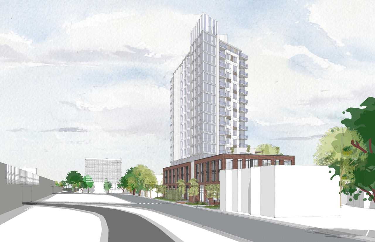 Rendering of building from page 7 of the file '2024-06-12 - Design Views - D07-12-23-0069'