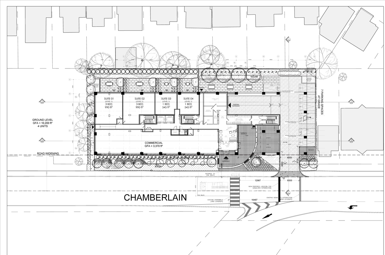 Construction site plan for project from page 1 of the file '2024-06-12 - Floor Plans - D07-12-23-0069'