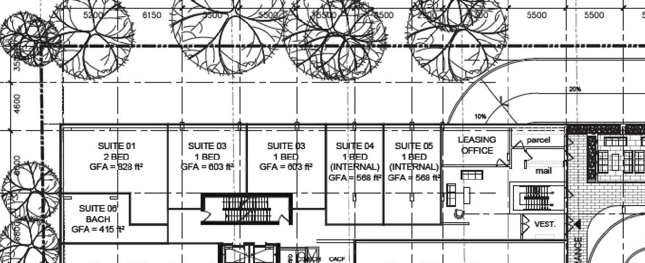 Floor plan for project from page 10 of the file '2023-06-02 - Cultural Heritage Design Brief - D07-12-23-0069'