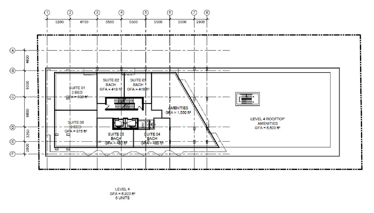 Floor plan for project from page 11 of the file '2023-06-02 - Cultural Heritage Design Brief - D07-12-23-0069'