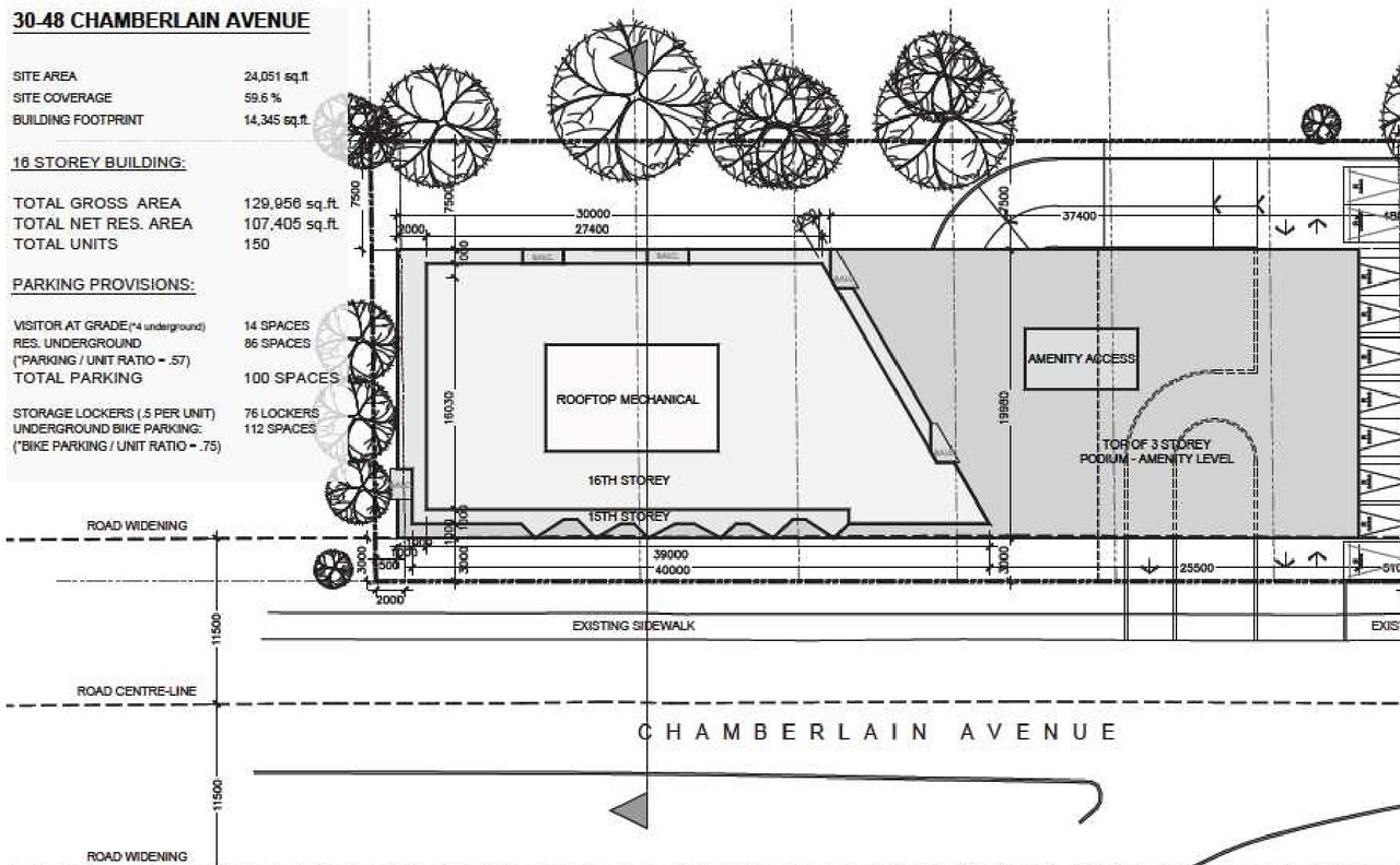 Floor plan for project from page 8 of the file '2023-06-02 - Cultural Heritage Design Brief - D07-12-23-0069'