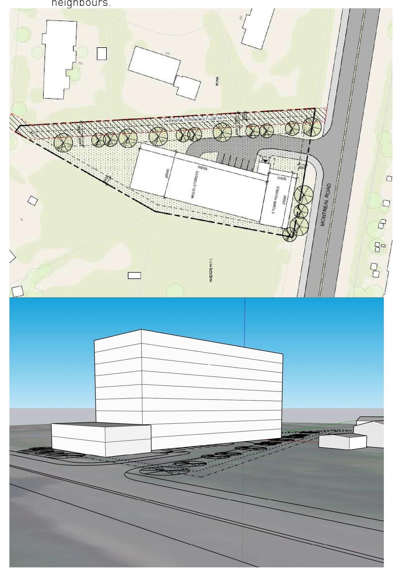 Construction site plan for project from page 7 of the file '2023-06-07 - Design Brief - D07-12-23-0071'