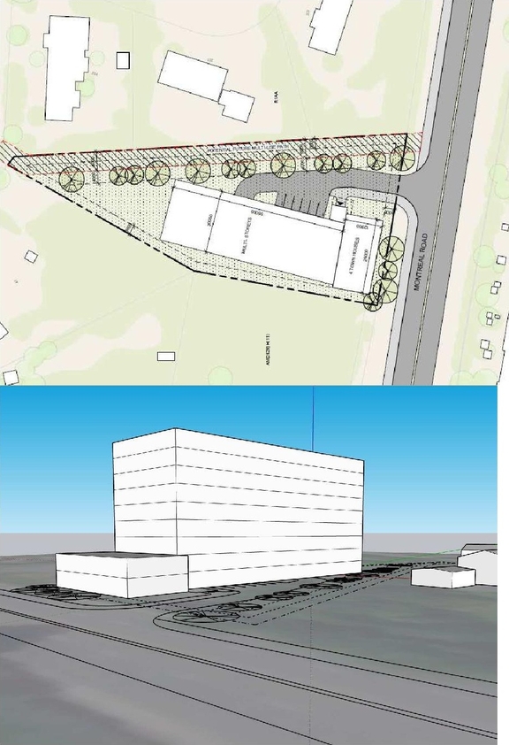 Construction site plan for project from page 7 of the file '2023-06-07 - Design Brief - D07-12-23-0071'