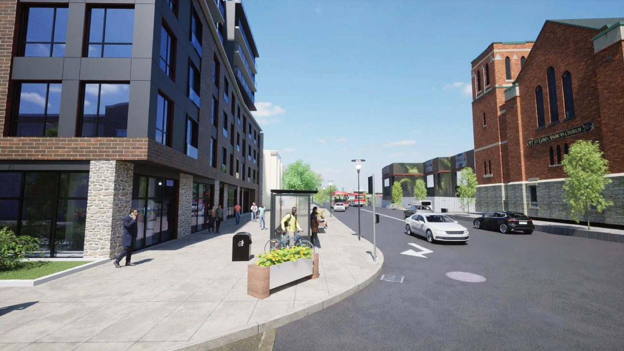 Rendering of building from page 4 of the file '2023-06-09 - Renderings - D07-12-23-0072'