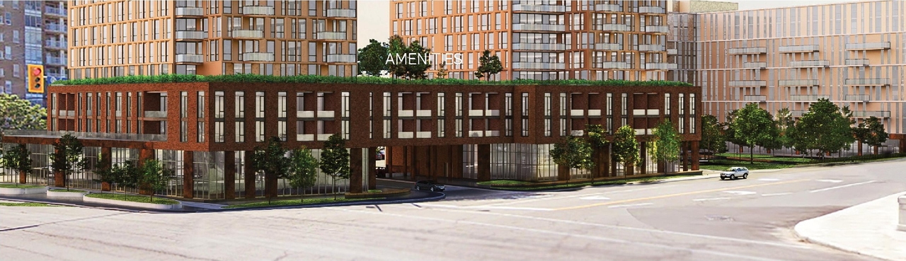 Rendering of building from page 22 of the file '2025-10-03 - Design Brief - D07-12-23-0073'