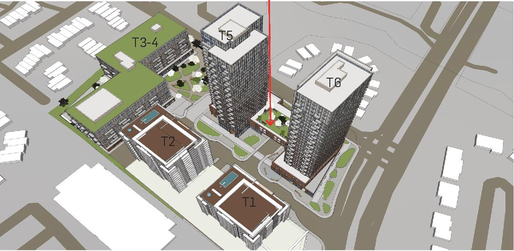 Rendering of building from page 24 of the file '2025-10-03 - Design Brief - D07-12-23-0073'