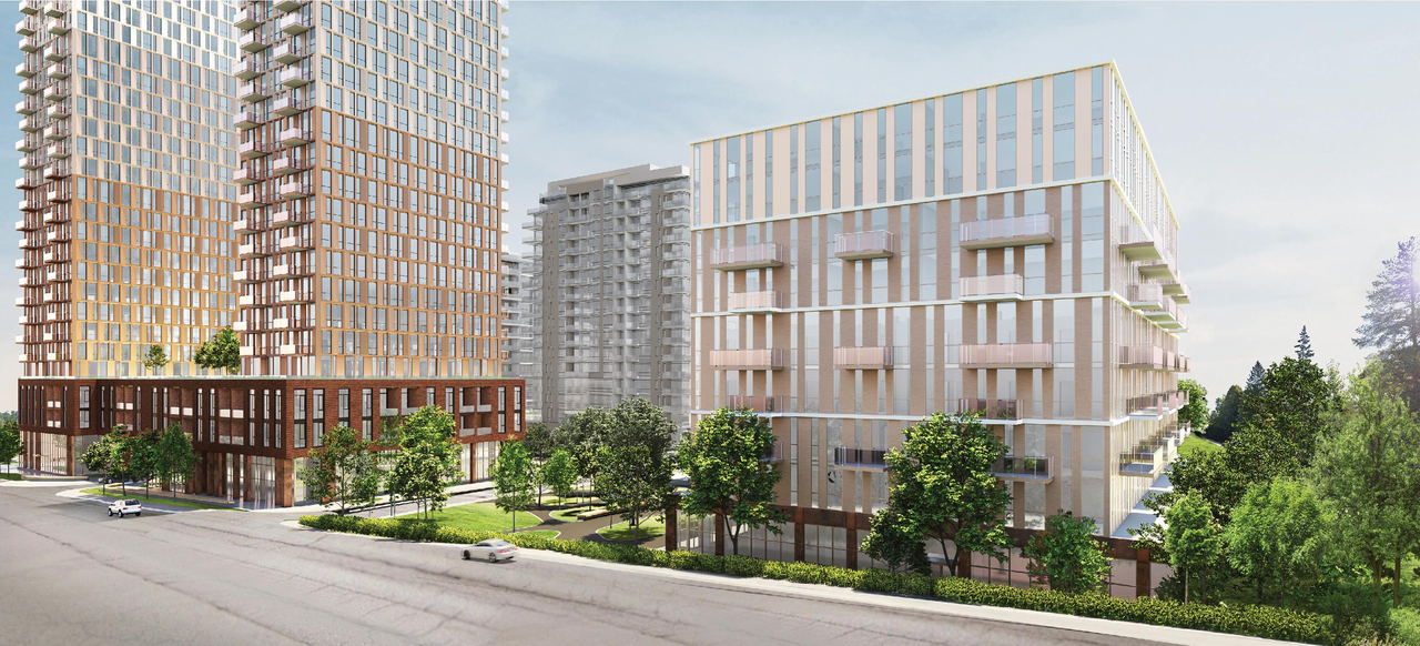 Rendering of building from page 61 of the file '2025-10-03 - Design Brief - D07-12-23-0073'