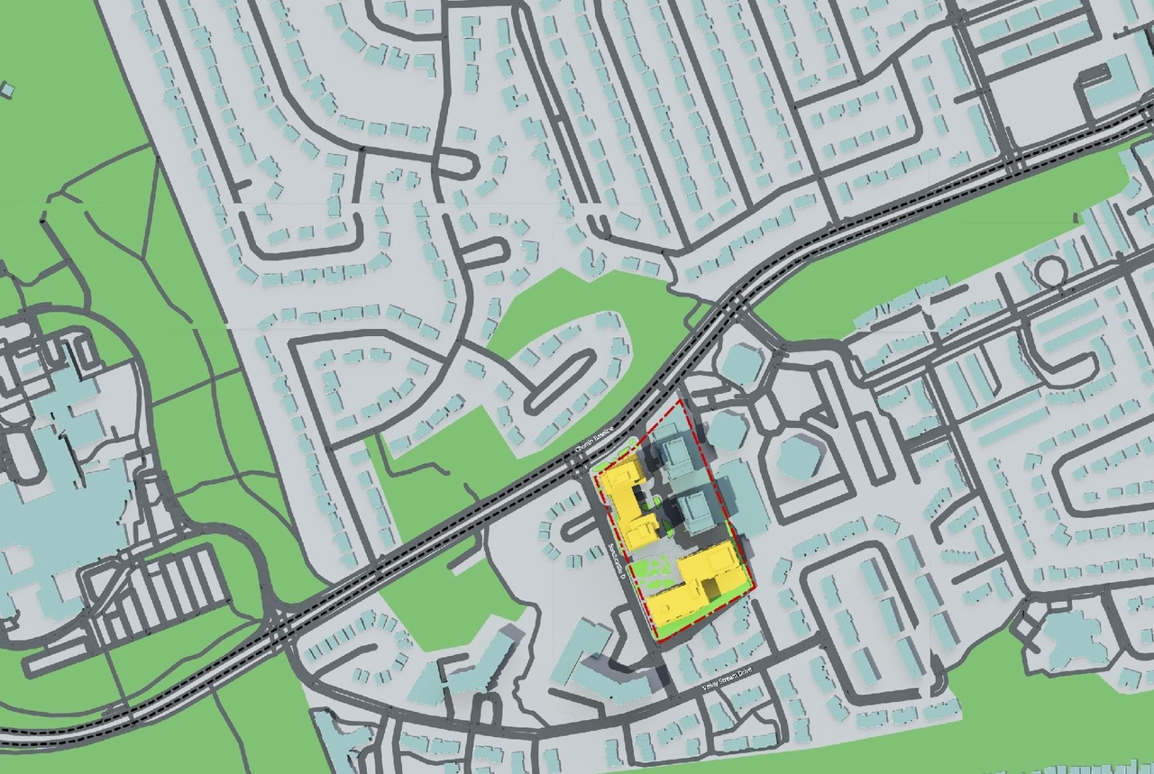 Construction site plan for project from page 77 of the file '2025-10-03 - Design Brief - D07-12-23-0073'