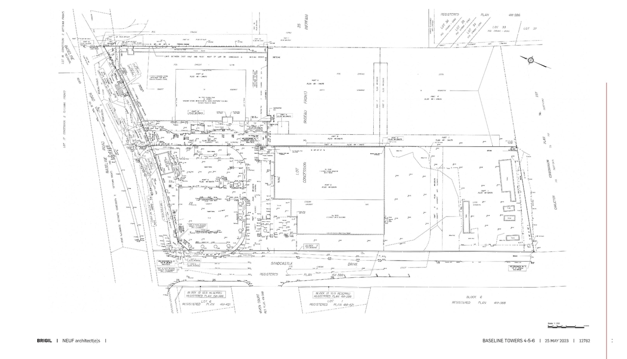 Construction site plan for project from page 12 of the file '2023-06-12 - Urban Design Brief - D07-12-23-0073'
