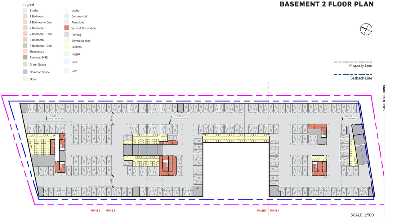 Floor plan for project from page 30 of the file '2023-06-12 - Urban Design Brief - D07-12-23-0073'