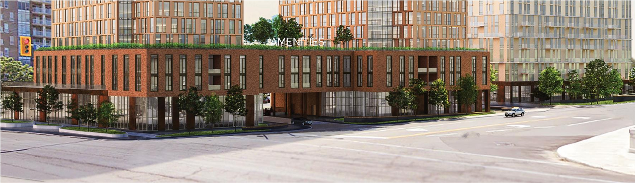 Rendering of building from page 21 of the file '2024-08-30 - Design Brief - D07-12-23-0073'