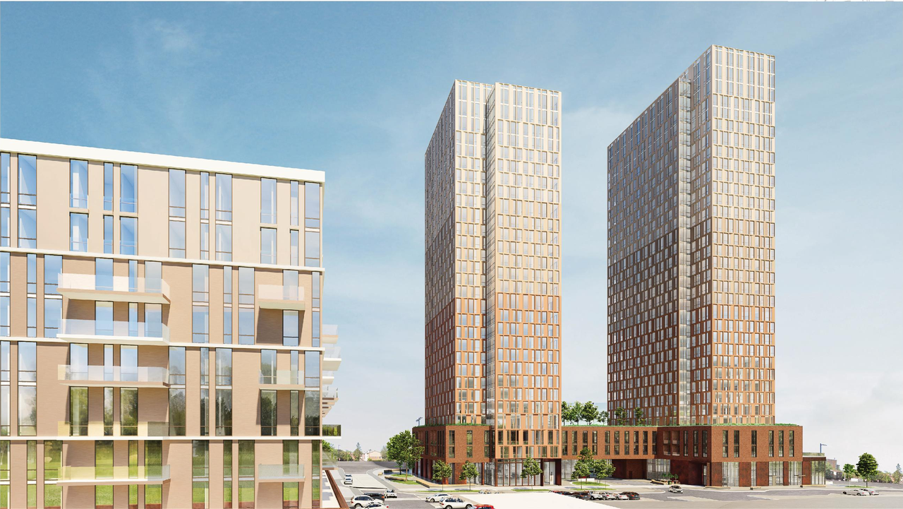 Rendering of building from page 59 of the file '2024-08-30 - Design Brief - D07-12-23-0073'