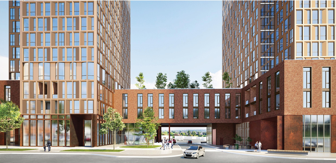 Rendering of building from page 60 of the file '2024-08-30 - Design Brief - D07-12-23-0073'