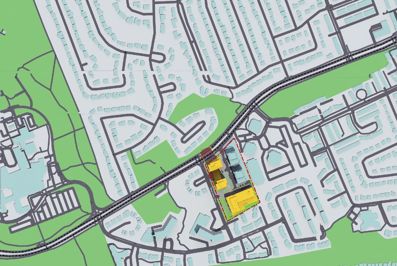 Construction site plan for project from page 77 of the file '2024-08-30 - Design Brief - D07-12-23-0073'