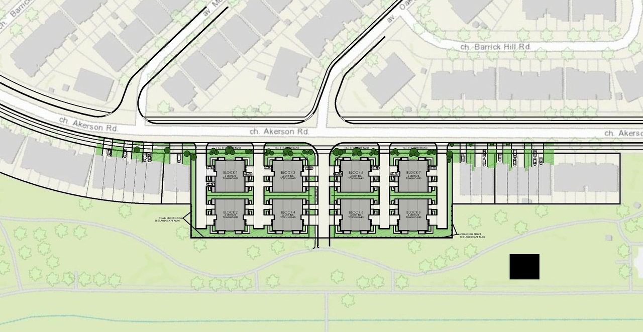 Construction site plan for project from page 15 of the file '2023-06-08 - Architectural Design Brief - D07-12-23-0075'