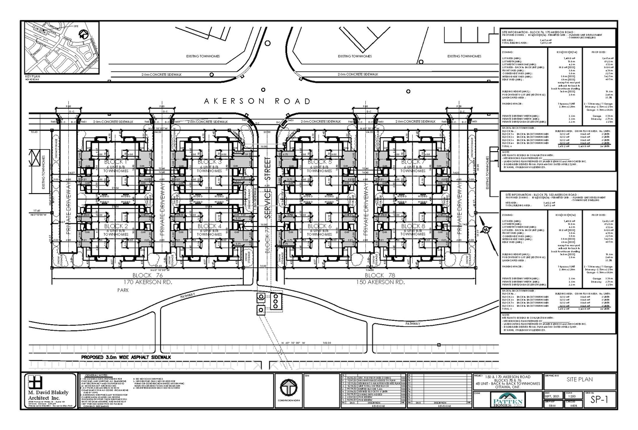 Construction site plan for project from page 6 of the file '2023-06-08 - Architectural Design Brief - D07-12-23-0075'
