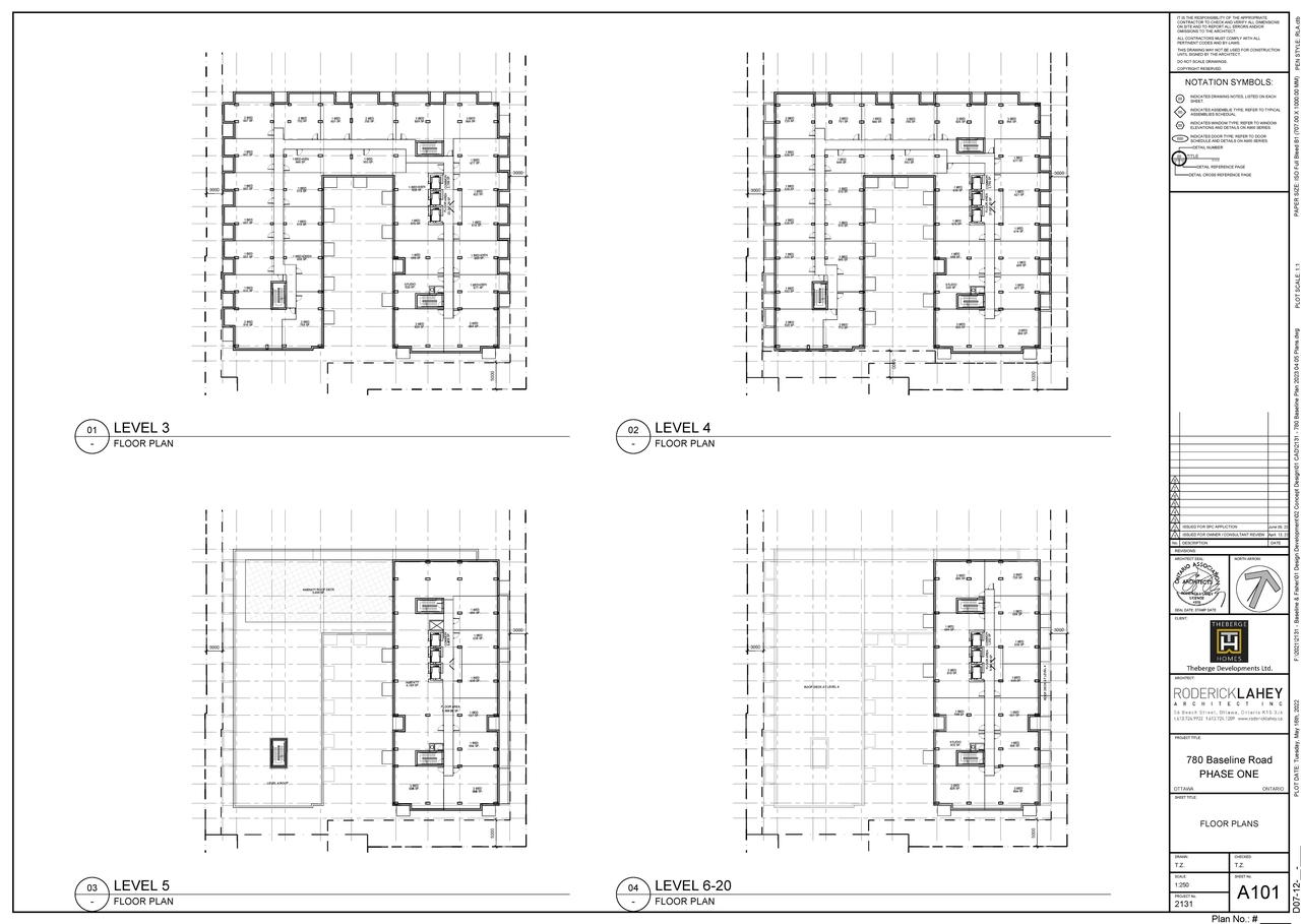 Floor plan for project from page 2 of the file '2023-06-12 - Floor, Perspective Views, Shadow Plans - D07-12-23-0076'