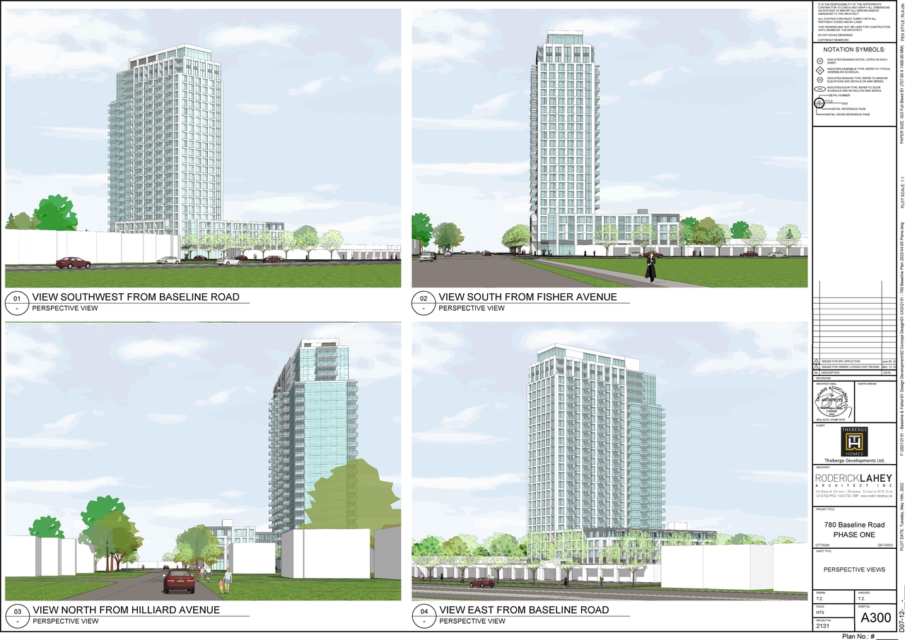 Rendering of building from page 5 of the file '2023-06-12 - Floor, Perspective Views, Shadow Plans - D07-12-23-0076'
