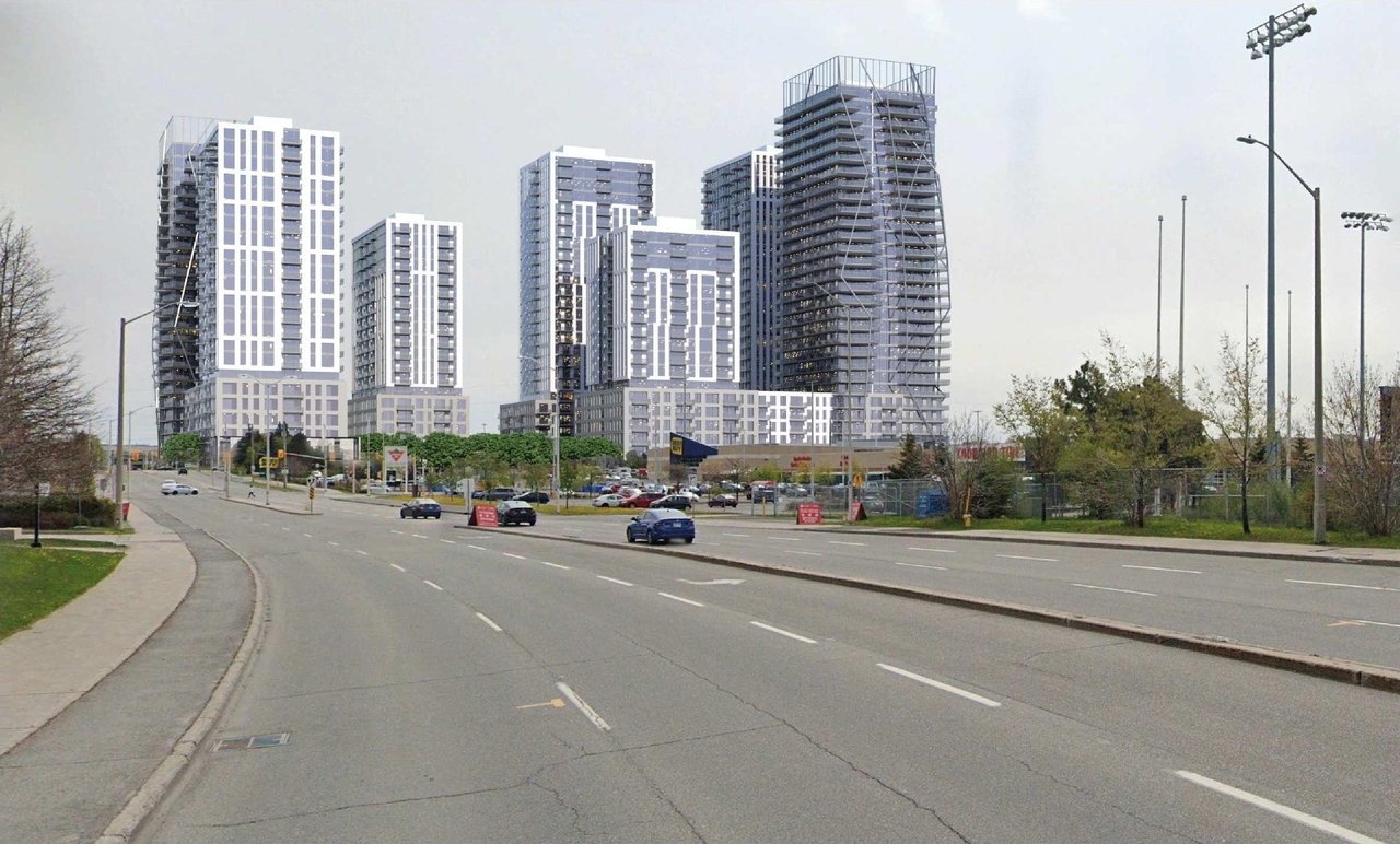 Rendering of building from page 102 of the file '2023-06-21 - Planning and Design Brief - D07-12-23-0079'