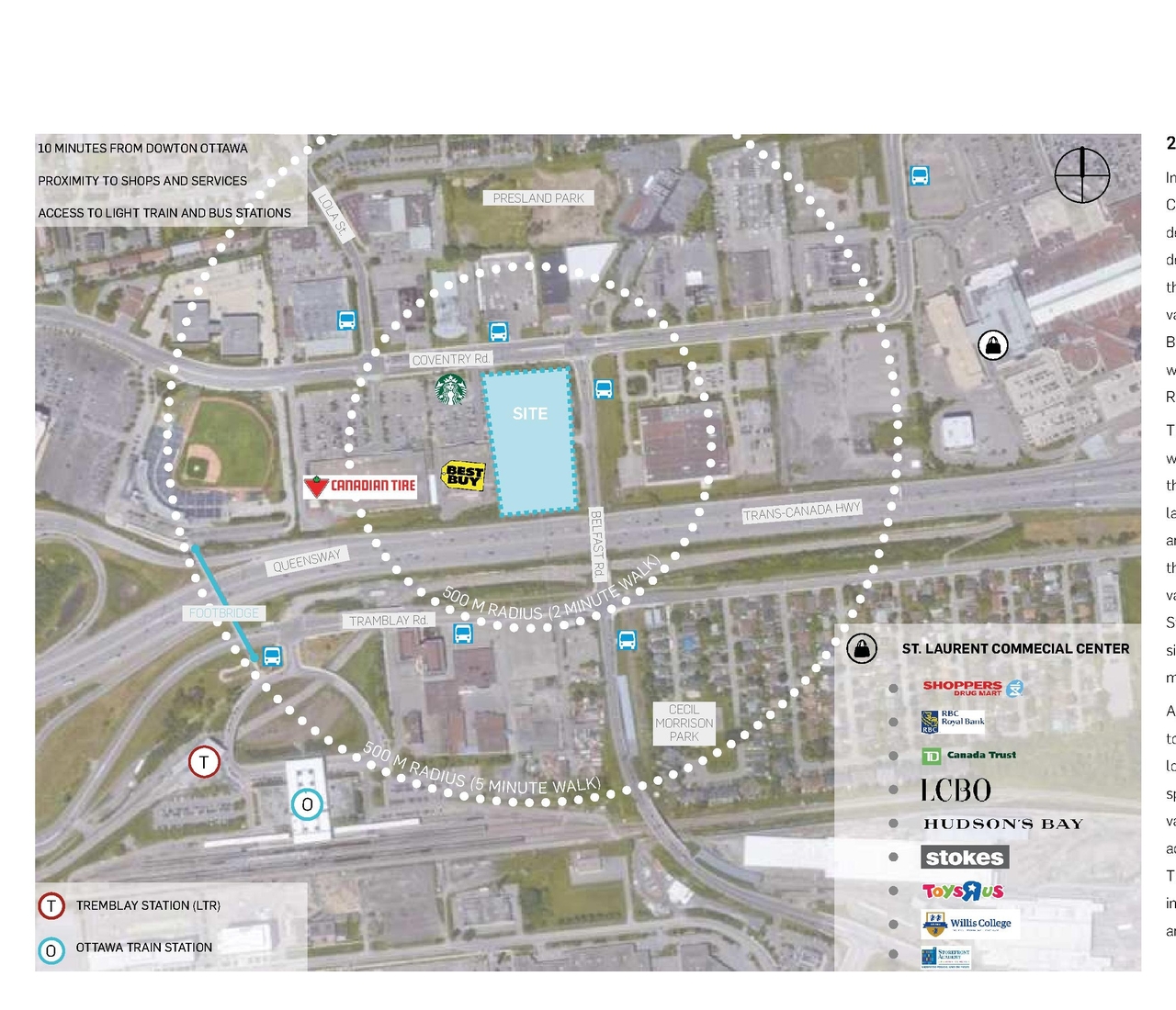 Construction site plan for project from page 14 of the file '2023-06-21 - Planning and Design Brief - D07-12-23-0079'