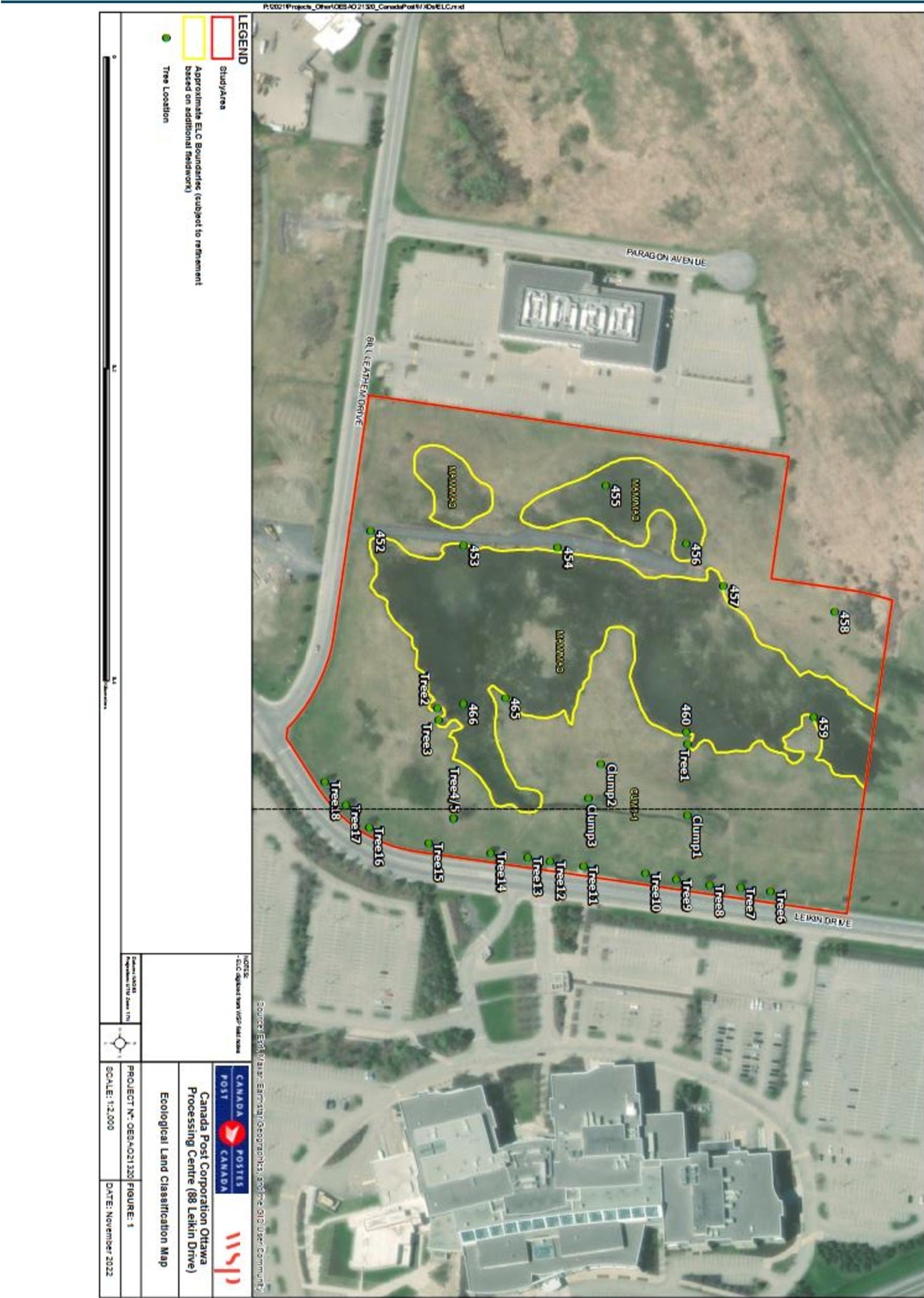 Construction site plan for project from page 30 of the file '2023-06-27 - Design Brief and Planning Rationale - D07-12-23-0082'