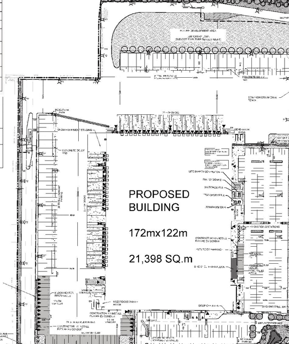 Construction site plan for project from page 9 of the file '2023-06-27 - Design Brief and Planning Rationale - D07-12-23-0082'