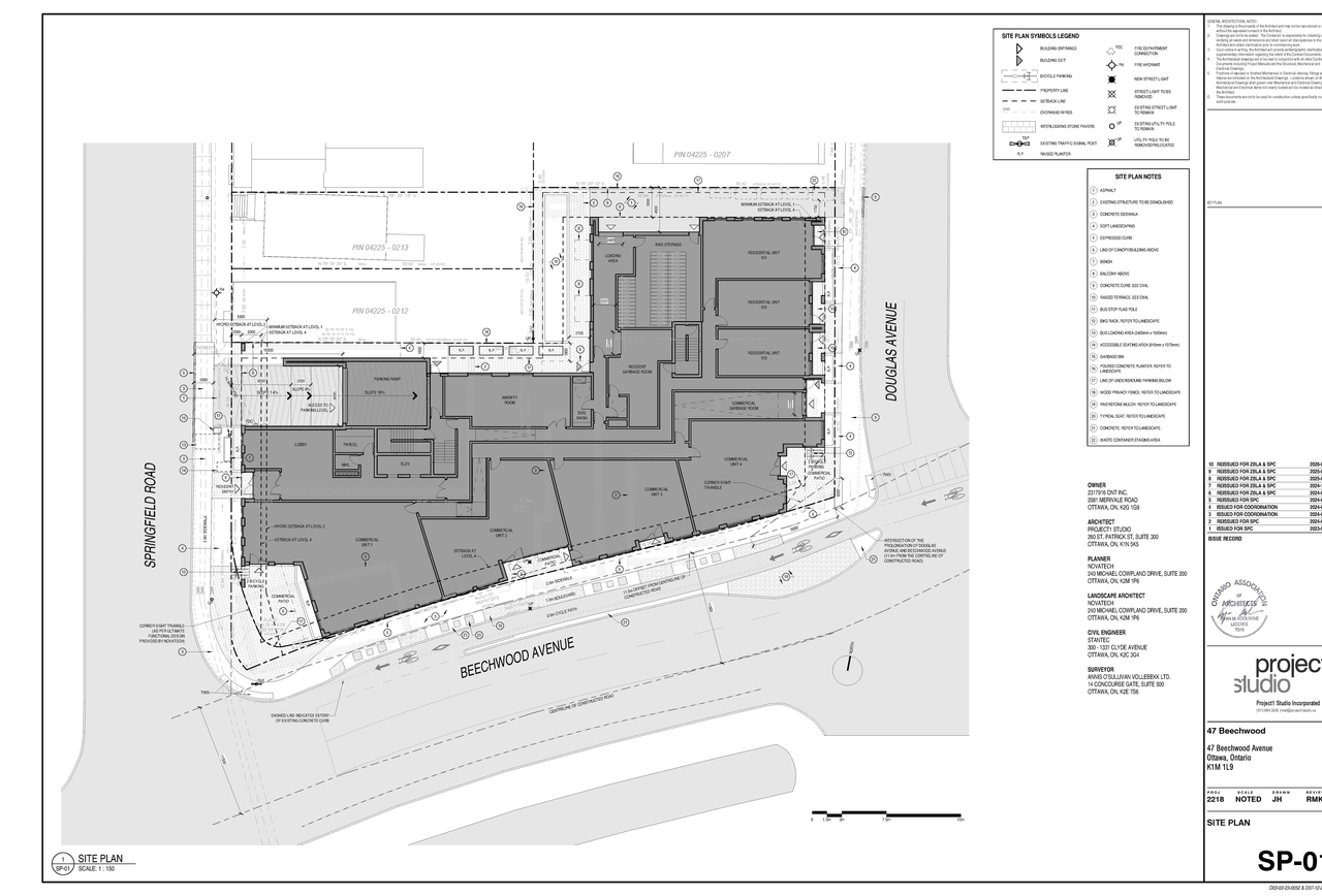 Construction site plan for project from page 1 of the file '2026-03-09 - Site Plan and Floor Plan - D07-12-23-0084'