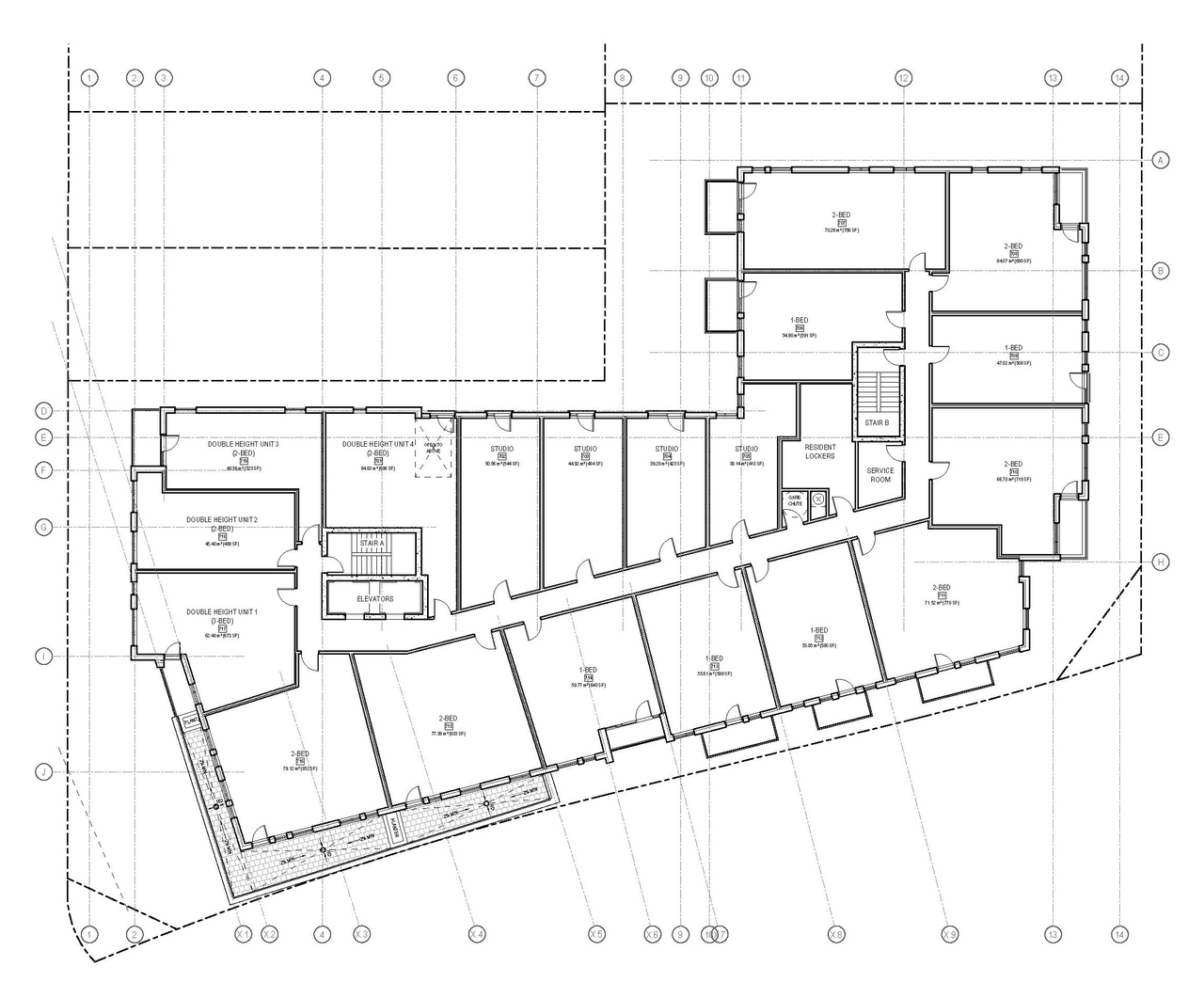 Floor plan for project from page 15 of the file '2024-07-12 - Design Brief - D07-12-23-0084'
