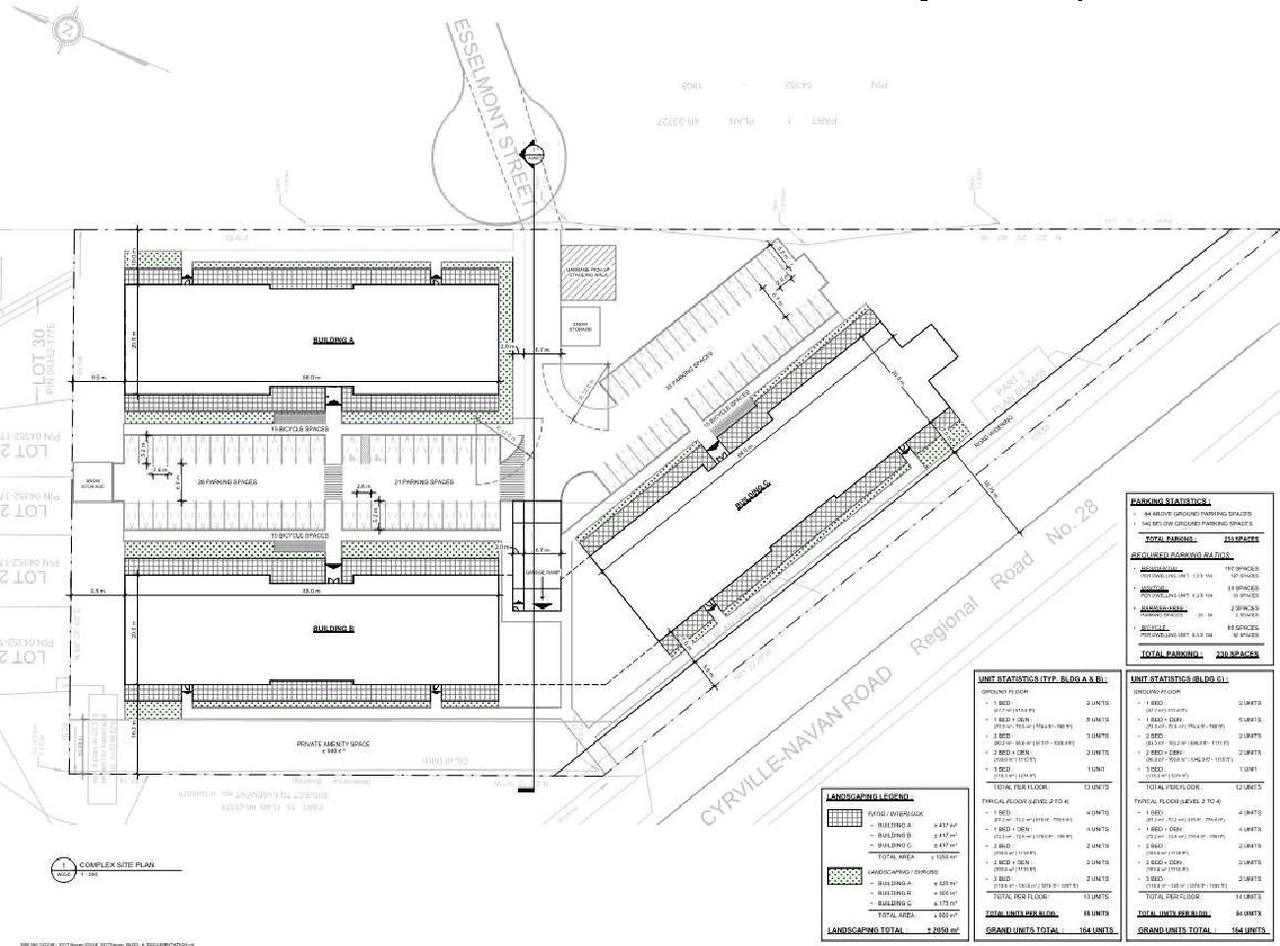 Construction site plan for project from page 14 of the file '2023-06-14 - Planning Rationale and Design Brief - D07-12-23-0085'