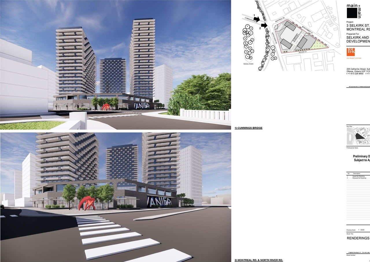 Rendering of building from page 7 of the file '2023-06-21 - Planning Rationale & Design Brief - D07-12-23-0087'