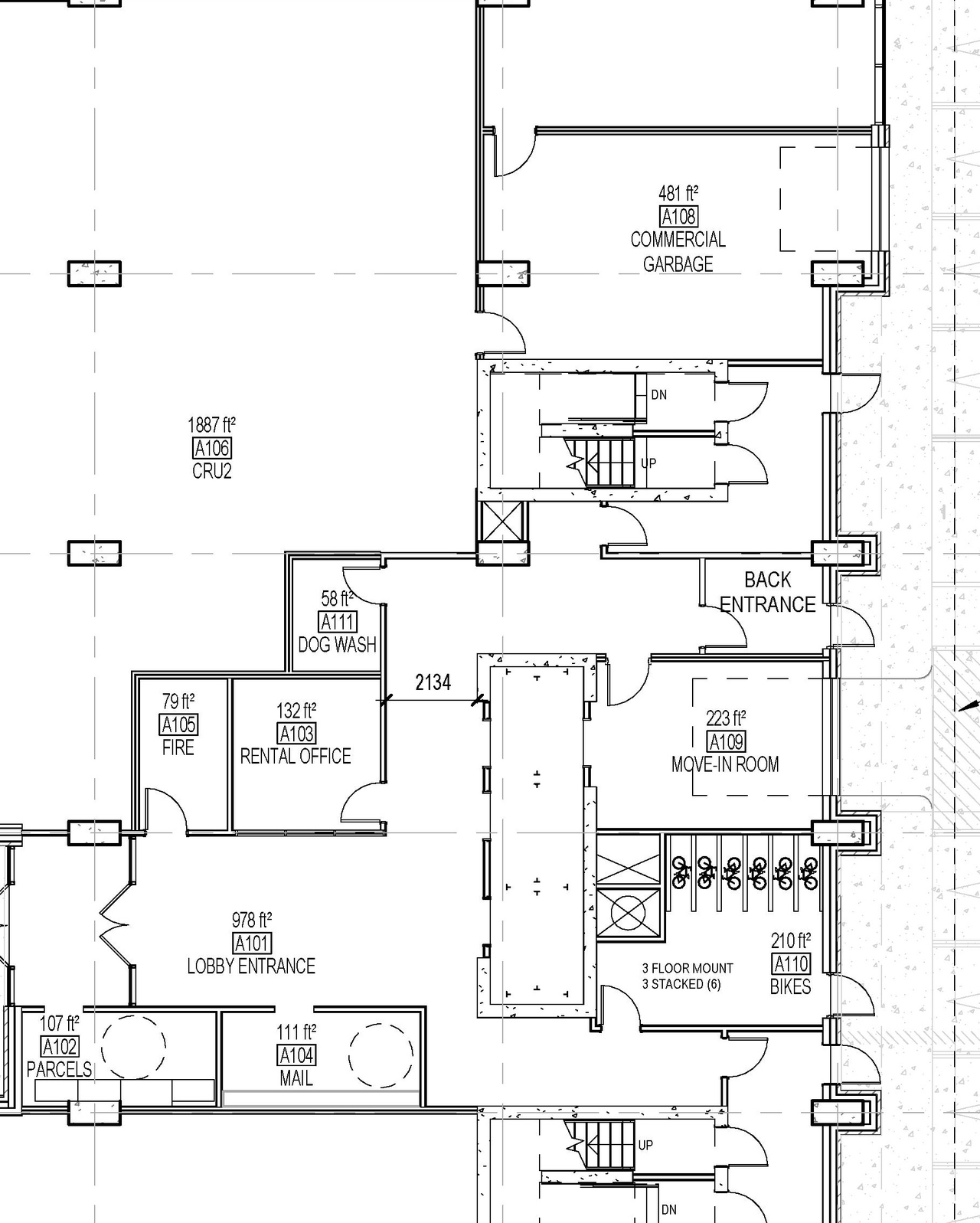 Construction site plan for project from page 5 of the file '2023-06-15 - Floor Plans - D07-12-23-0088'