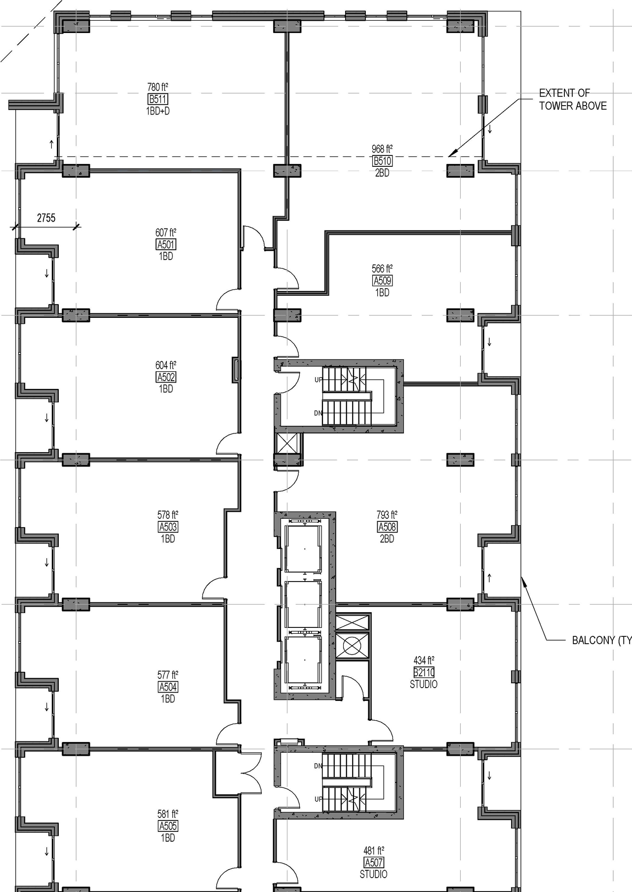 Floor plan for project from page 8 of the file '2023-06-15 - Floor Plans - D07-12-23-0088'