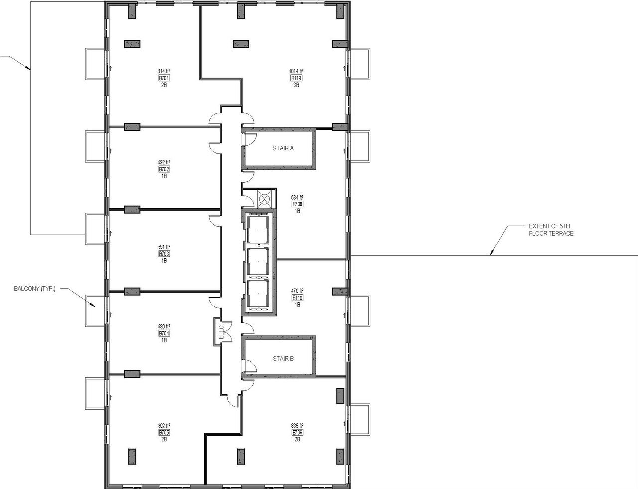 Floor plan for project from page 28 of the file '2026-03-26 - UDRP Presentation Drawing Set - D07-12-23-0088'