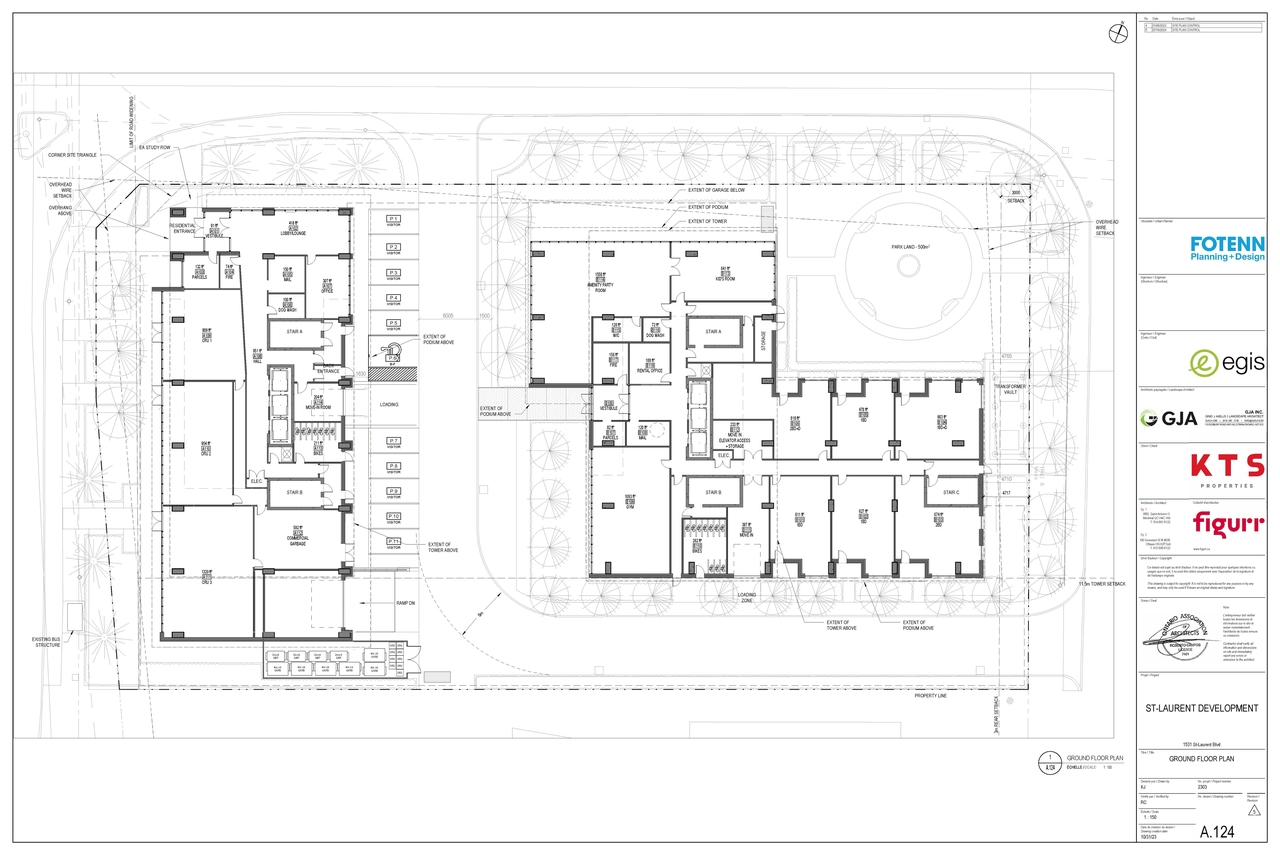 Floor plan for project from page 3 of the file '2024-07-23 - Parking & Floor Plans - D07-12-23-0088'