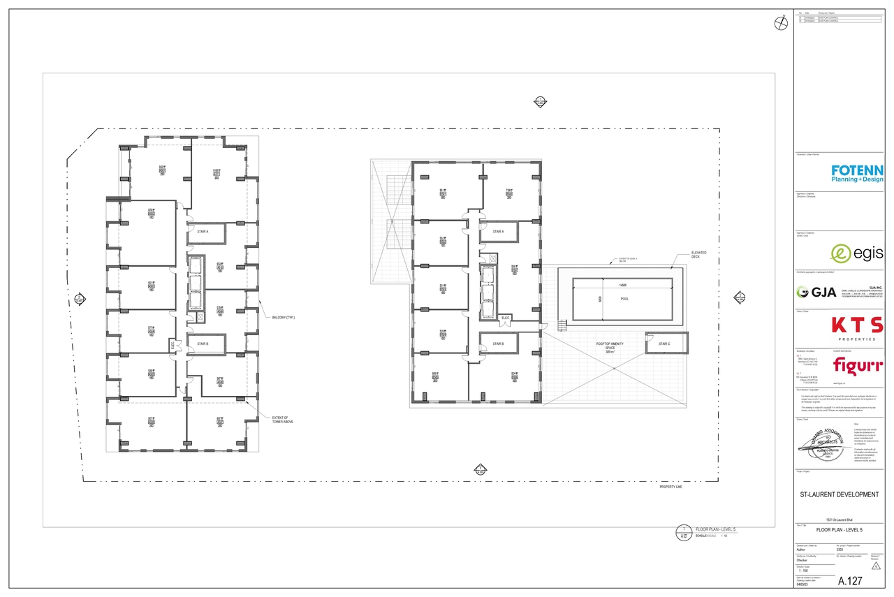 Floor plan for project from page 6 of the file '2024-07-23 - Parking & Floor Plans - D07-12-23-0088'