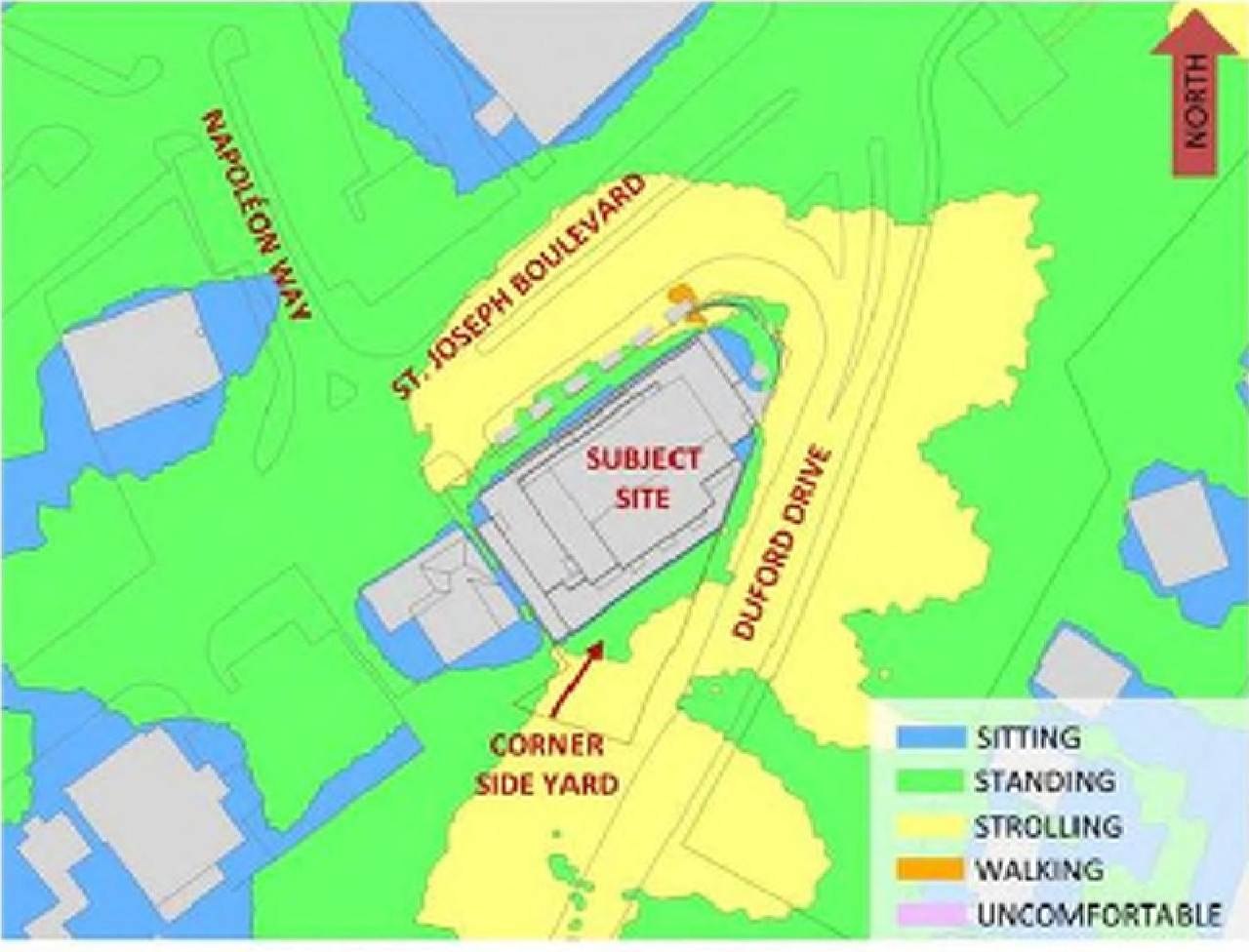 Construction site plan for project from page 35 of the file '2024-03-19 - Urban Design Review Panel Slide Deck -D07-12-23-0090'
