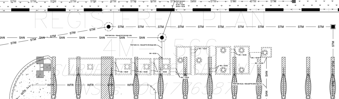 Construction site plan for project from page 7 of the file '2024-03-12 - Design Drawing Package -D07-12-23-0092'