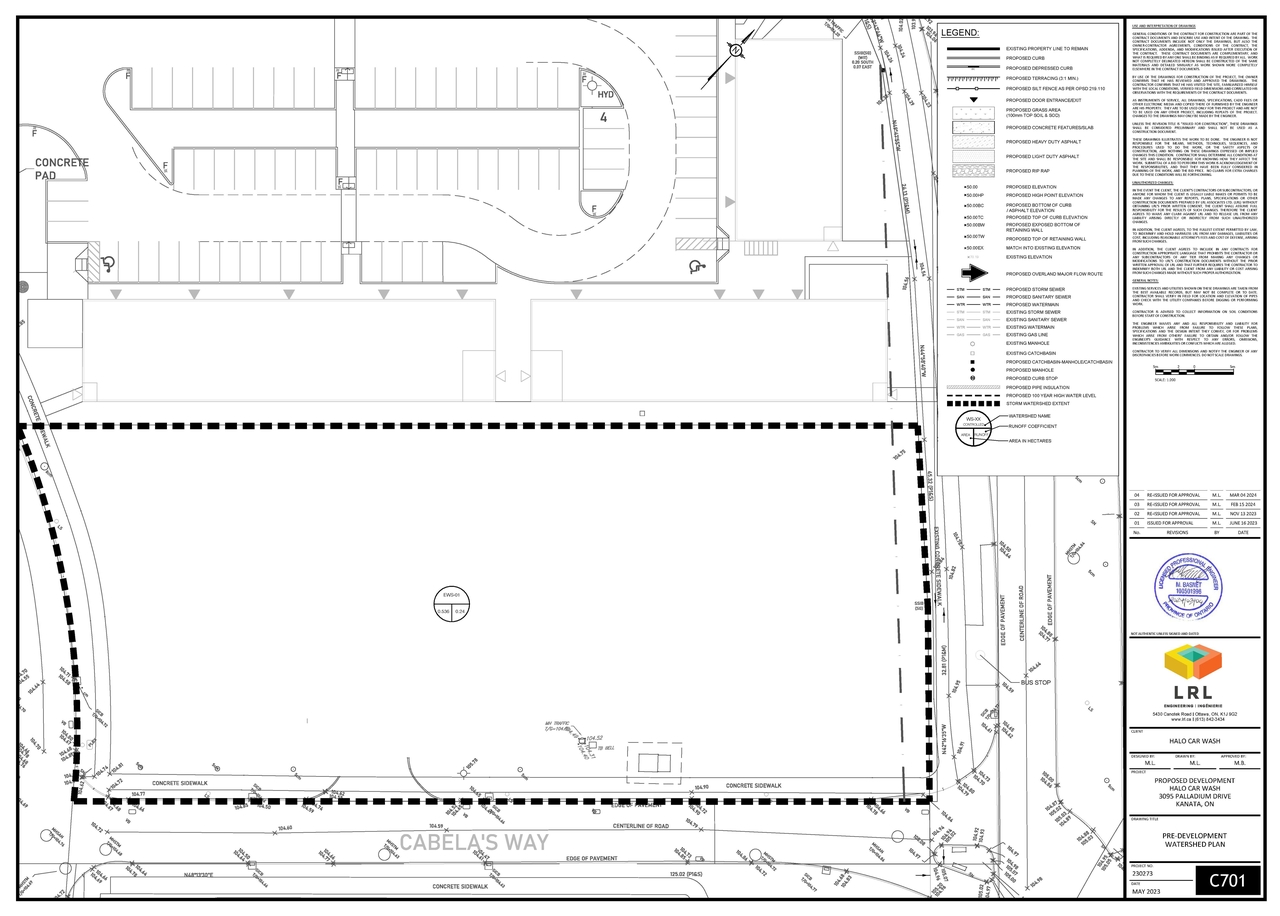Construction site plan for project from page 9 of the file '2024-03-12 - Design Drawing Package -D07-12-23-0092'