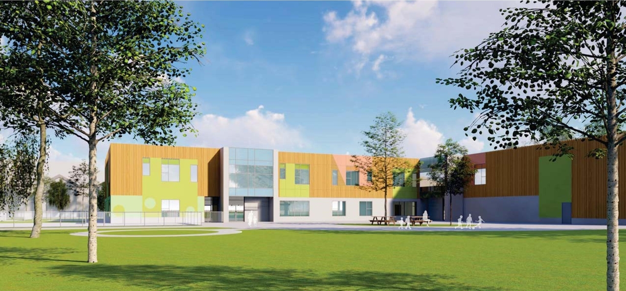 Rendering of building from page 33 of the file '2023-11-14 - Design Brief and Planning Rationale - D07-12-23-0094'