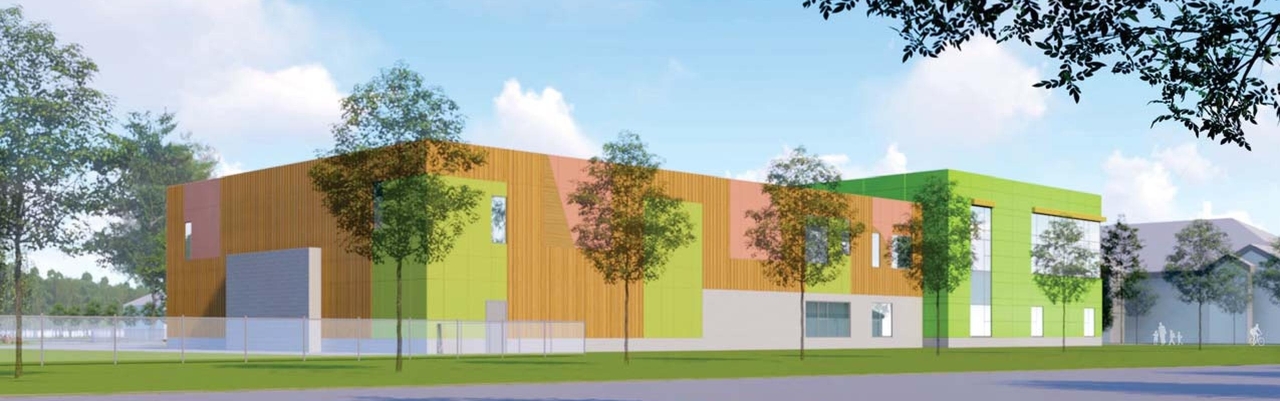 Rendering of building from page 34 of the file '2023-11-14 - Design Brief and Planning Rationale - D07-12-23-0094'