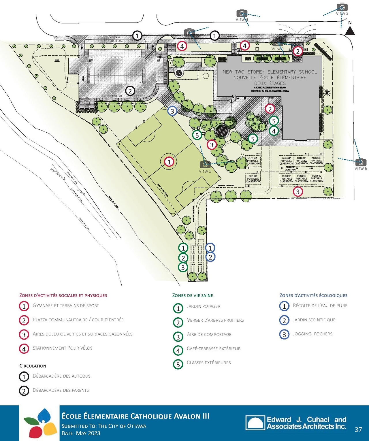 Construction site plan for project from page 37 of the file '2023-11-14 - Design Brief and Planning Rationale - D07-12-23-0094'
