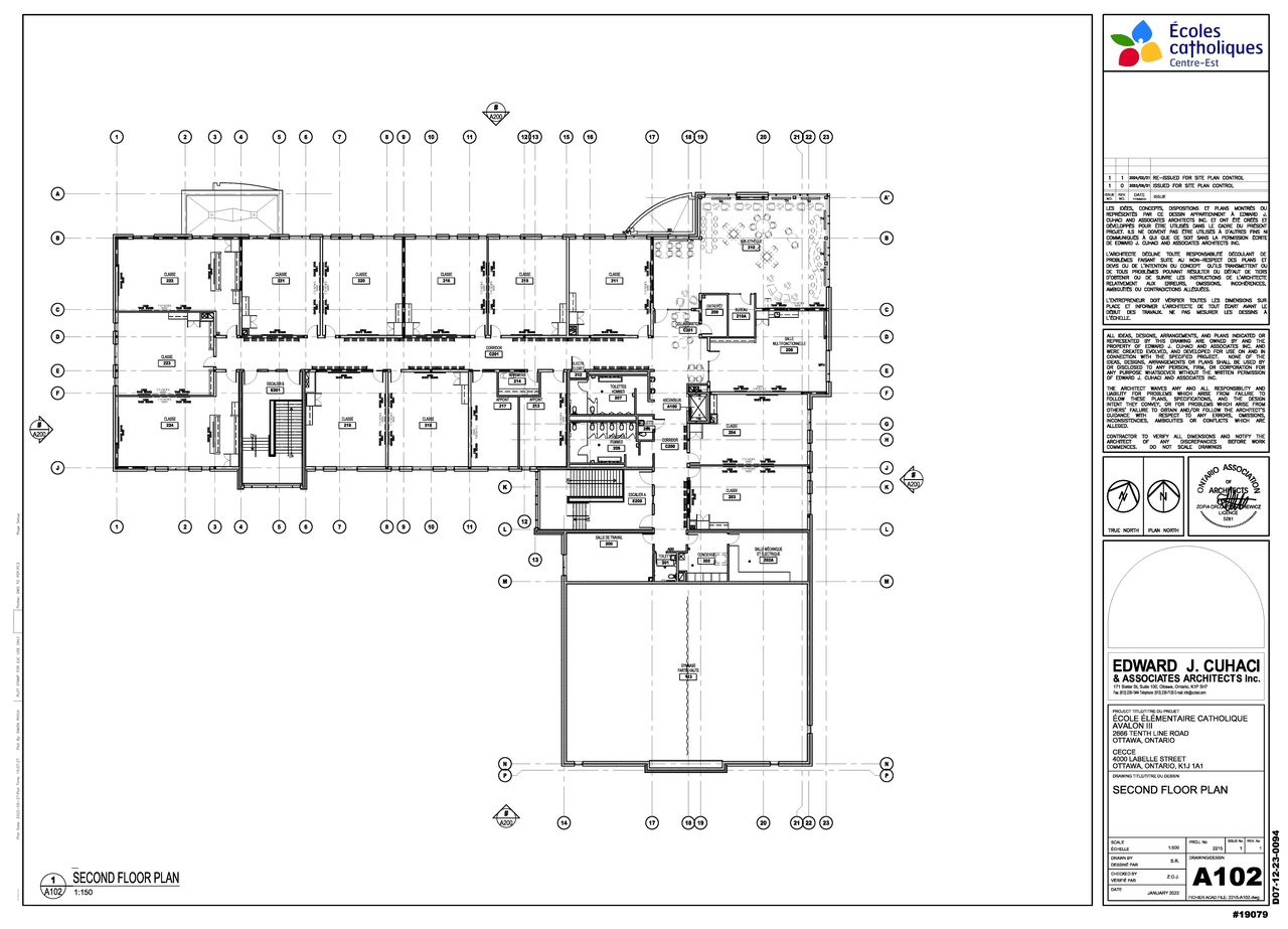 Floor plan for project from page 1 of the file '2024-03-01 - Second Floor Plan - D07-12-23-0094'