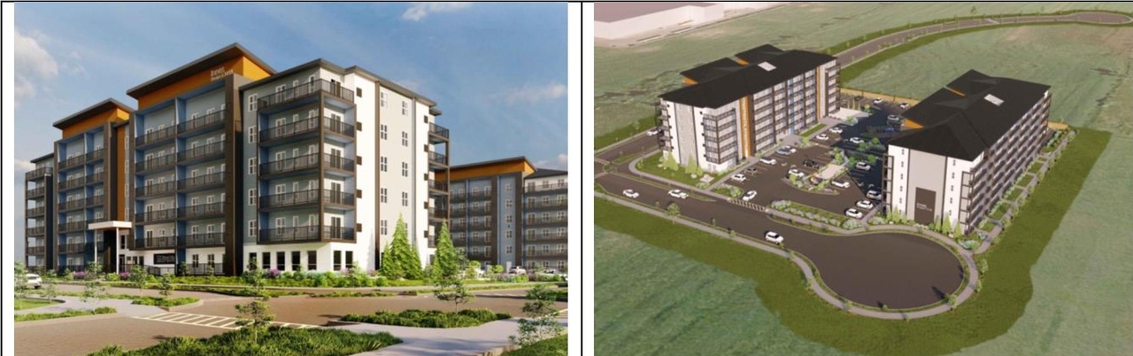 Rendering of building from page 2 of the file '2023-06-23 -Combined Design Brief & Planning Rationale - D07-12-23-0095'