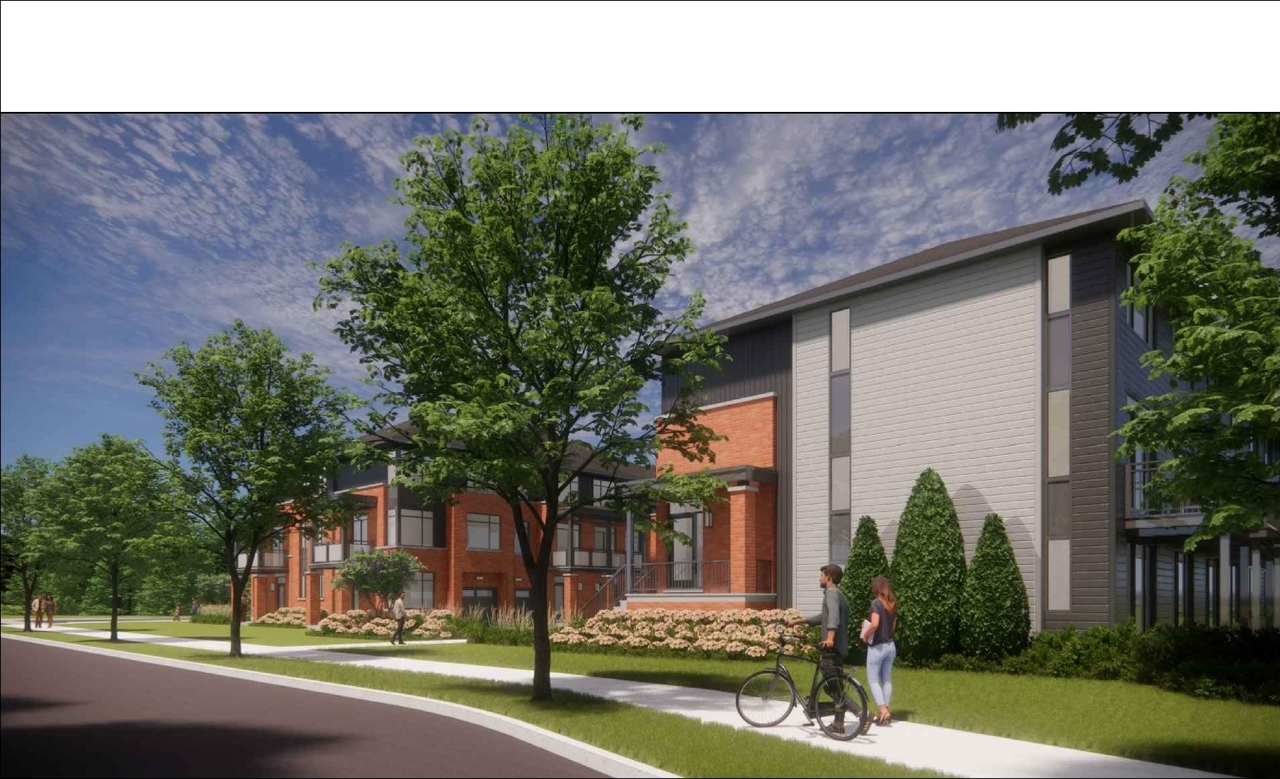 Rendering of building from page 24 of the file '2023-07-14 - Design Brief - D07-12-23-0098'