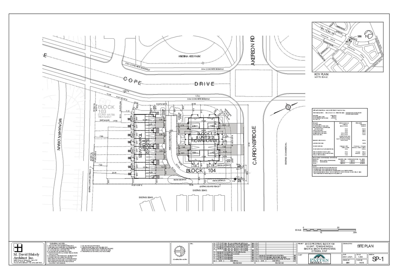 Construction site plan for project from page 3 of the file '2023-07-14 - Design Brief - D07-12-23-0098'