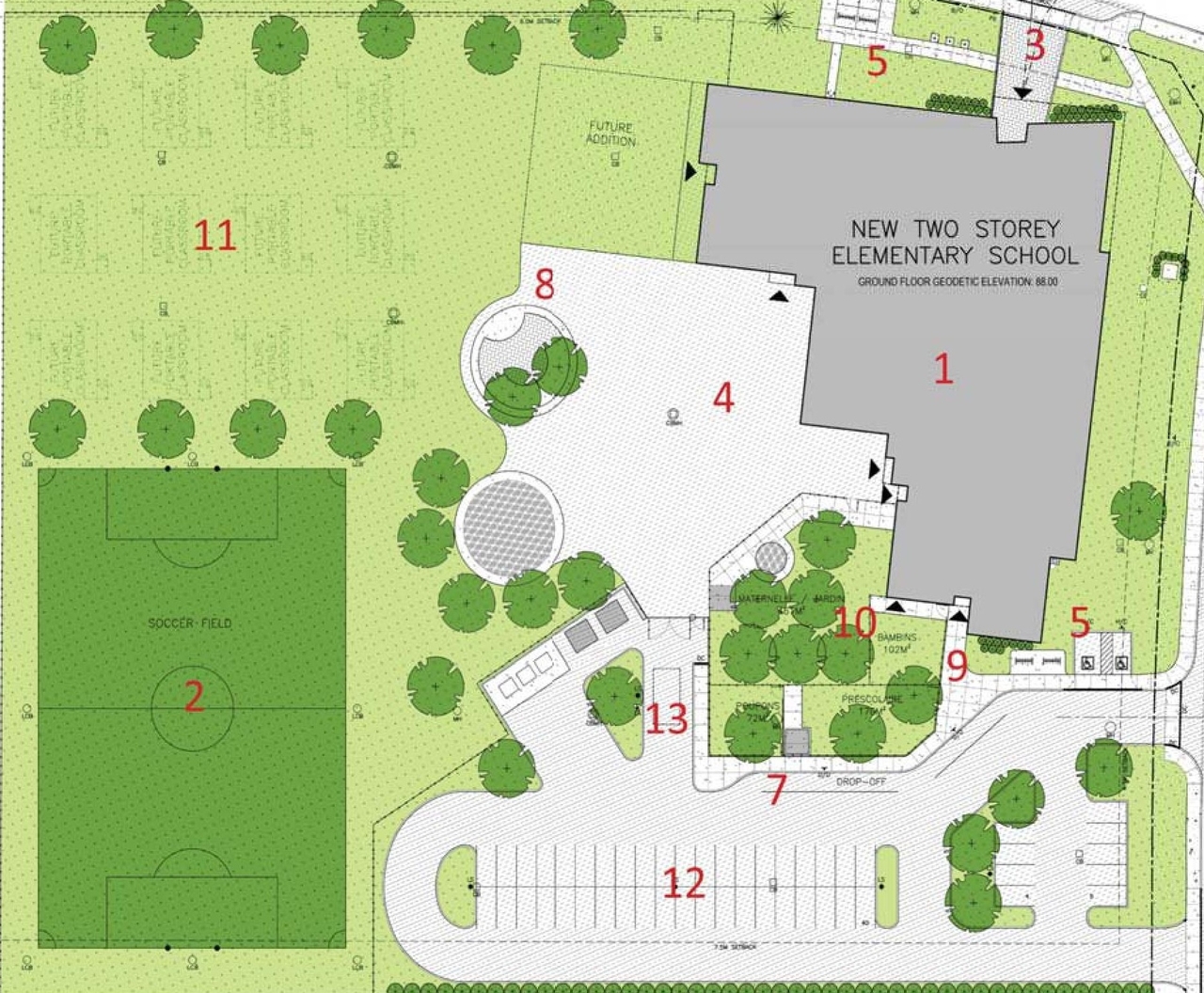 Construction site plan for project from page 14 of the file '2024-01-19 - Urban Design Brief - D07-12-23-0102'