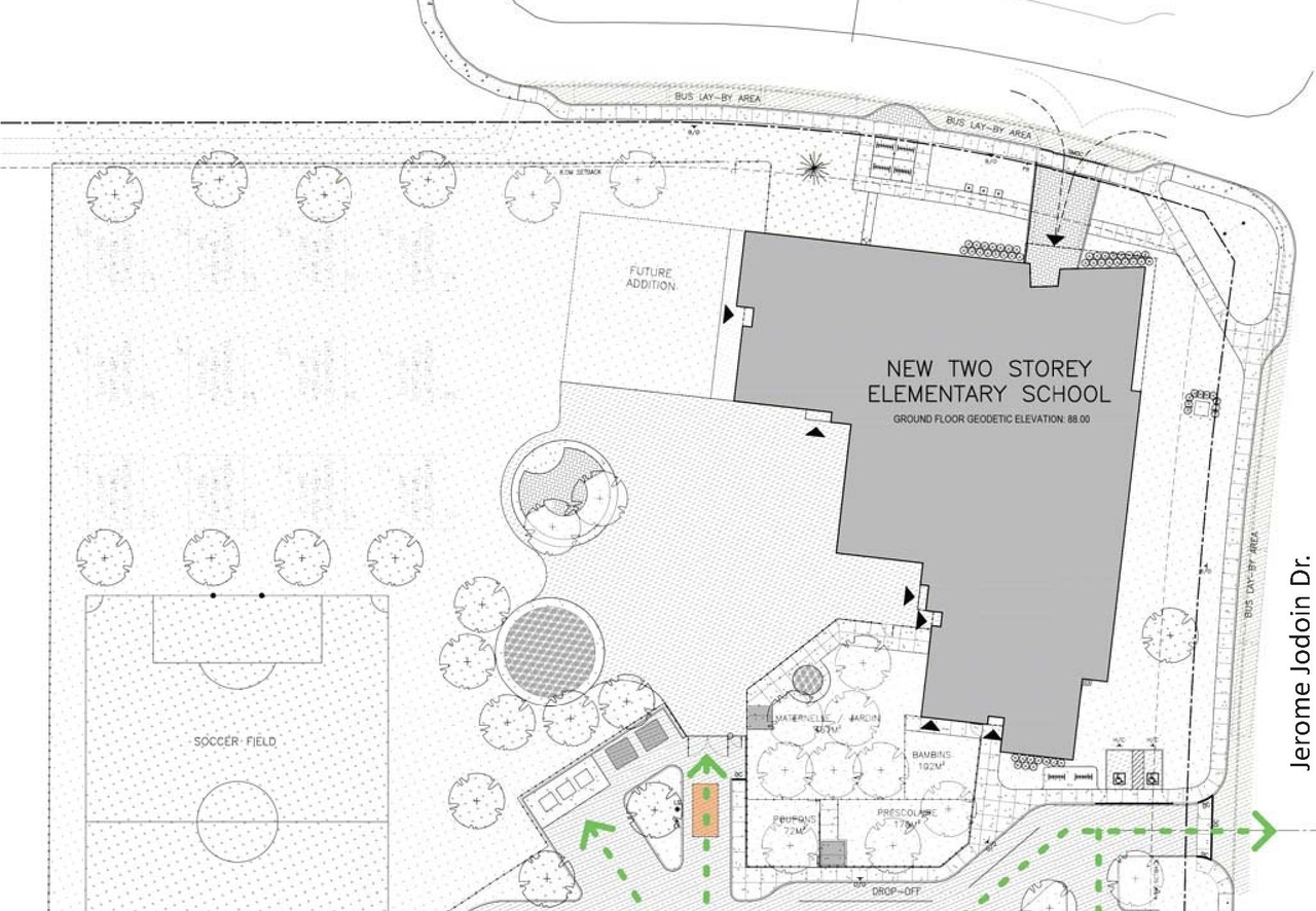 Construction site plan for project from page 16 of the file '2024-01-19 - Urban Design Brief - D07-12-23-0102'