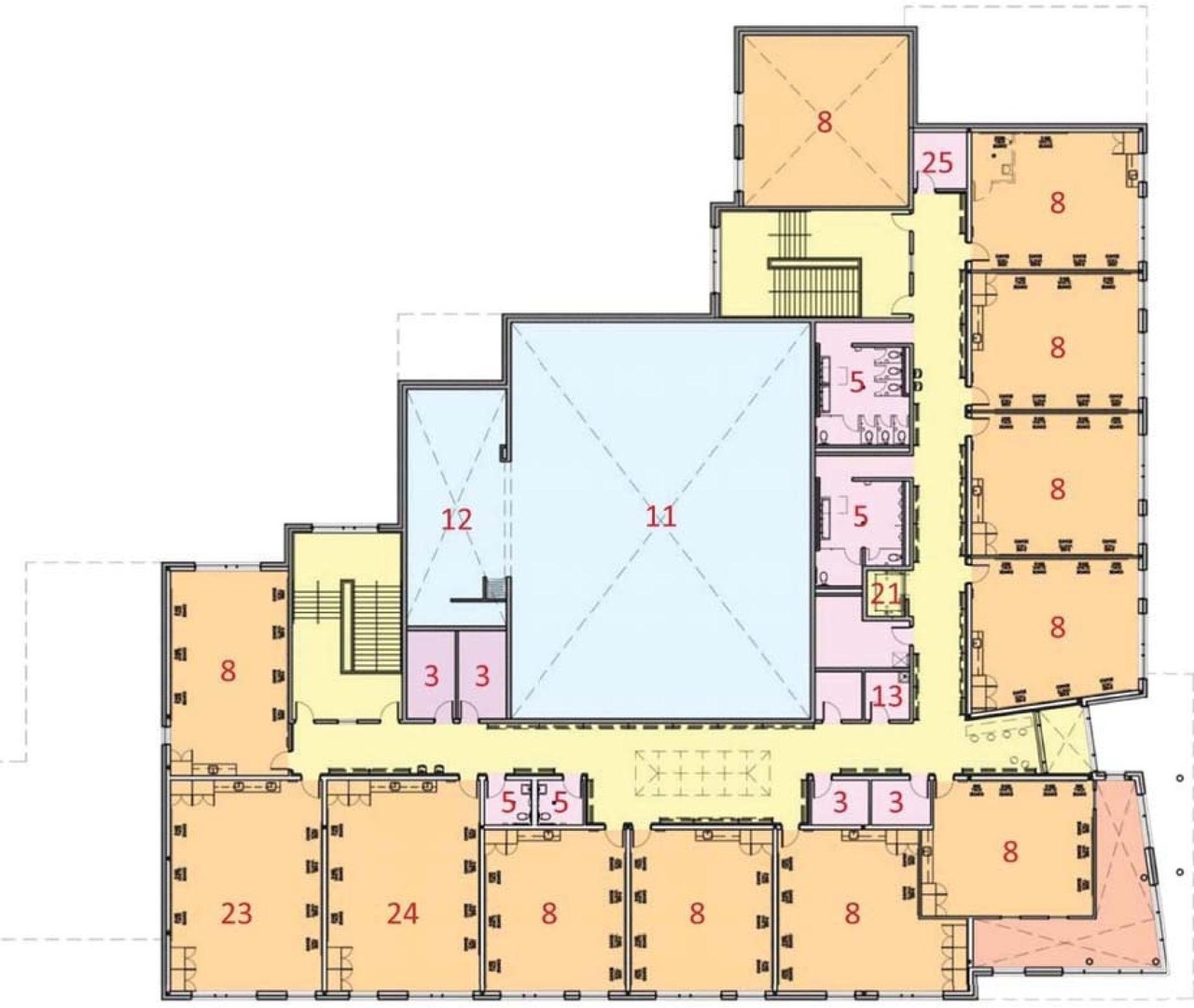 Floor plan for project from page 19 of the file '2024-01-19 - Urban Design Brief - D07-12-23-0102'