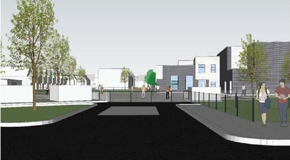Construction site plan for project from page 21 of the file '2024-01-19 - Urban Design Brief - D07-12-23-0102'