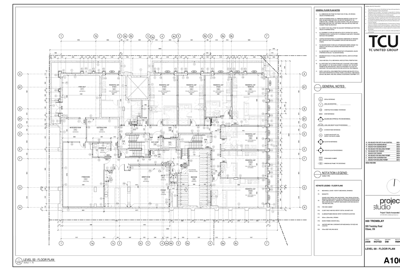 Floor plan for project from page 1 of the file '2023-10-25 - Floor plans - D07-12-23-0128'